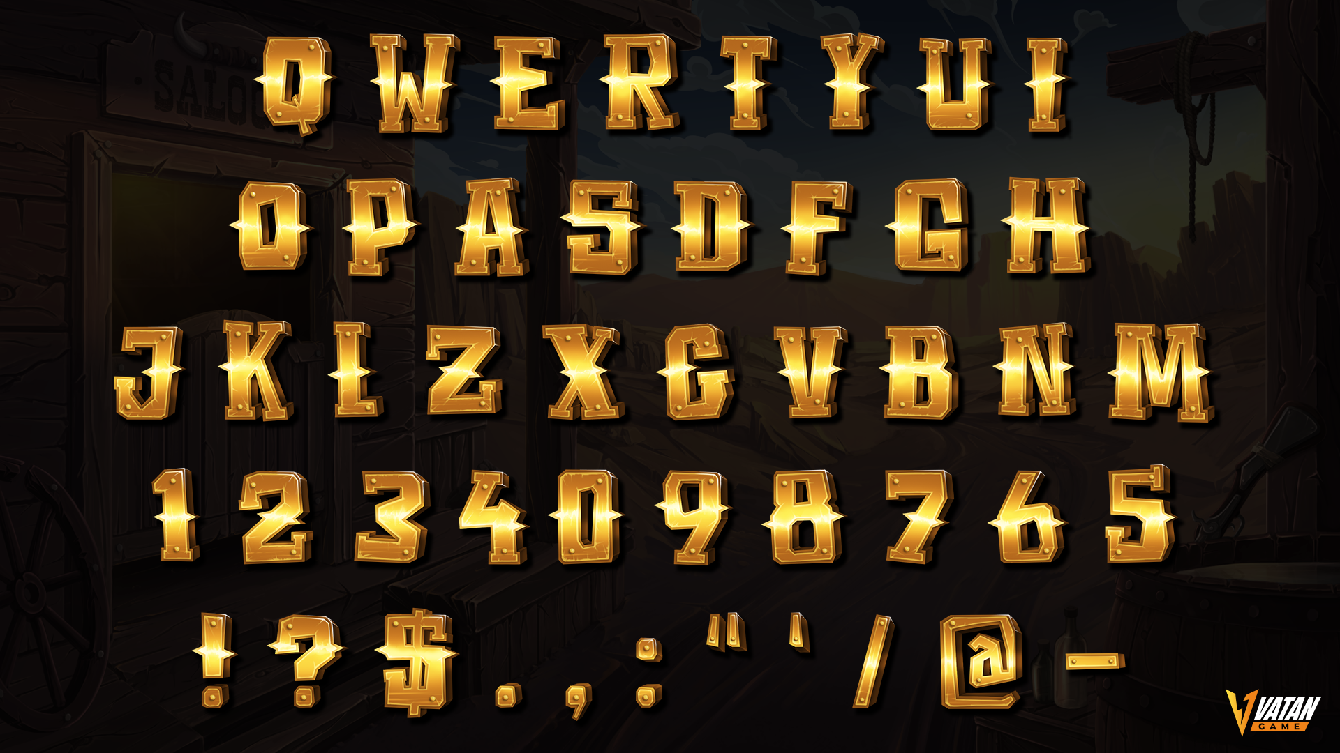 Last Standoff lettering alphabet
