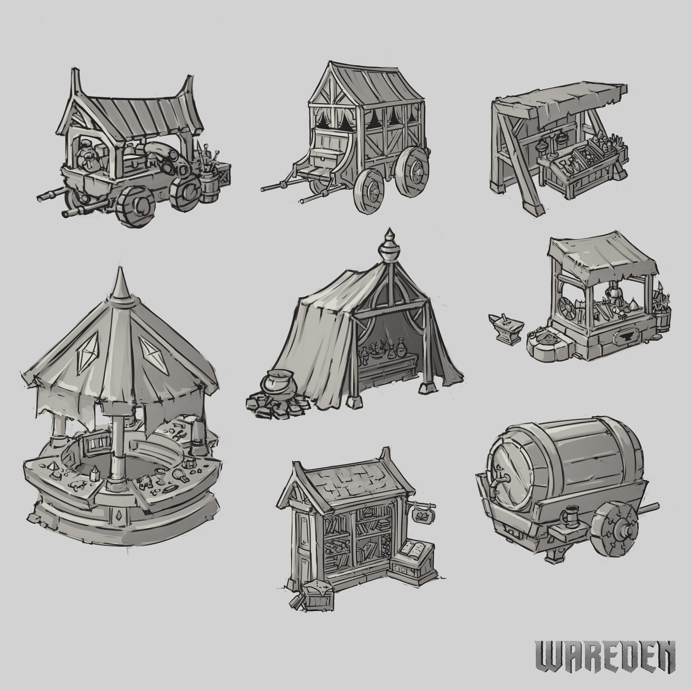 WarEden shops concept art